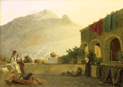 La sentinelle à Ischia, 1829 - Carl Wilhelm Goetzloff